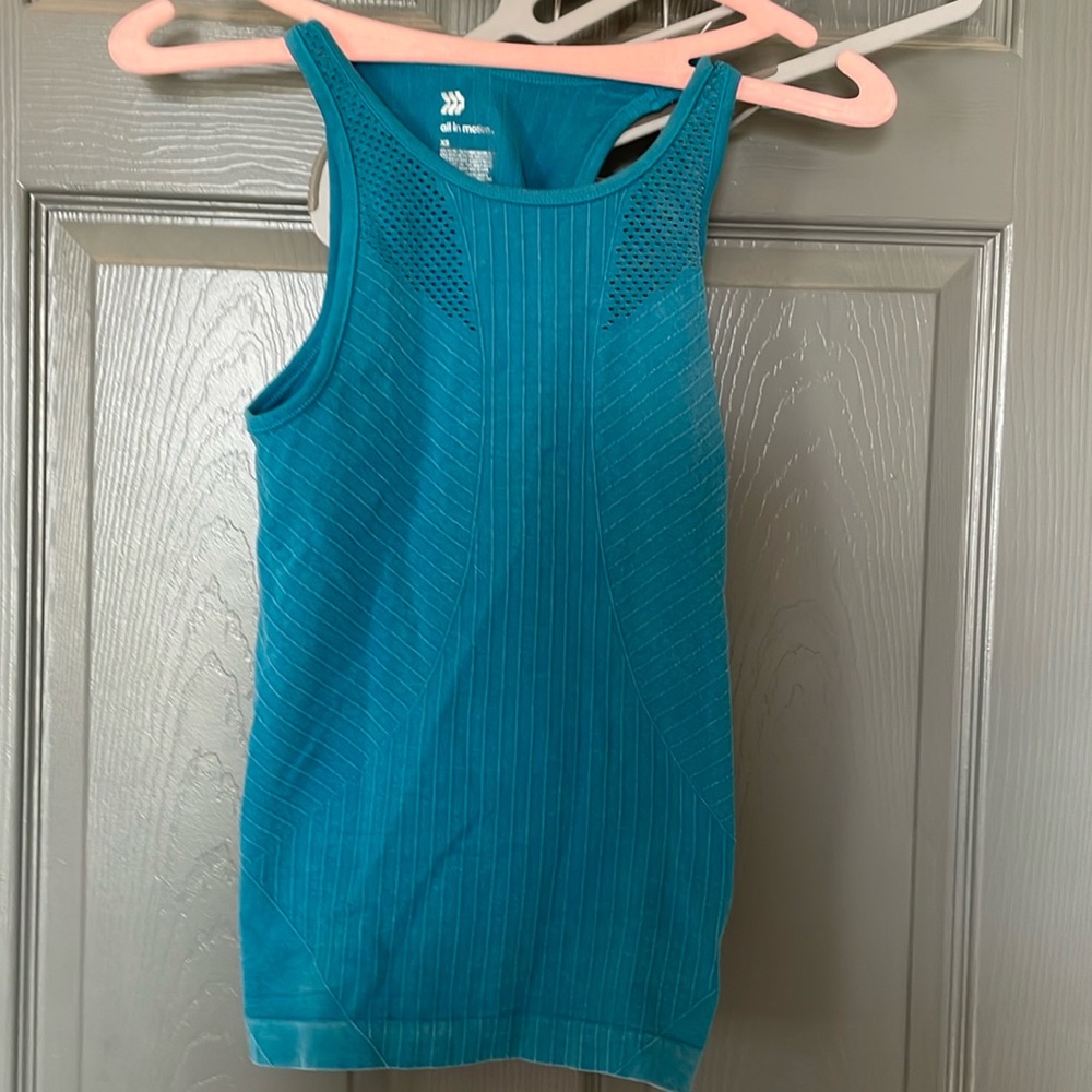 Turquoise workout top extra small